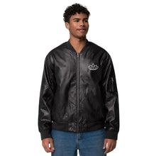 Load image into Gallery viewer, Culture of Care - Leather Bomber Jacket